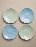 M&S Set of 4 Splatter Side Plates Multi
