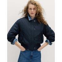 M&S Flight Bomber Jacket Midnight Navy