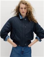 M&S Flight Bomber Jacket Midnight Navy