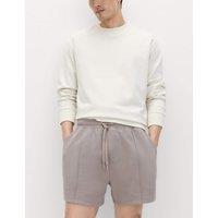 M&S Cotton Rich Pique Shorts Latte