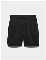 Quick Dry Longer Length Cargo Swim Shorts