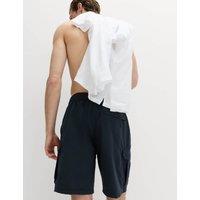 M&S Quick Dry Longer Length Cargo Swim Shorts Dark Ink