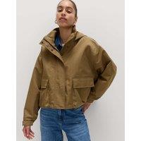 M&S Stormwear Waterproof Short Parka Caramel
