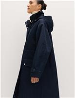 M&S Waterproof Stormwear Ultra Hooded Parka Midnight Navy