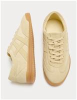 Suede Lace Up Side Detail Trainers