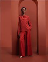 Single Pleat Wide Leg Trousers