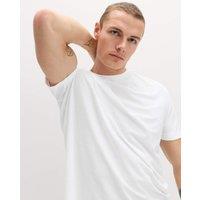 Goodmove Activewear Jacquard Mesh Stripe T-Shirt White