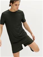 Activewear Jacquard Mesh Stripe T-Shirt