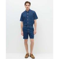 M&S Pure Cotton Lightweight Denim Shorts Medium Blue