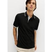 Goodmove Cotton Rich Pique Club Sports Polo Shirt Black