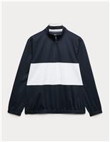 Goodmove Club Sport Colour Block Half Zip Sweatshirt Navy