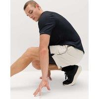 Goodmove Double Layered 5 inch Sports Shorts Medium Beige