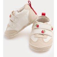 M&S Baby Strawberry Pram Trainers (0-18 Mths ) Red Mix