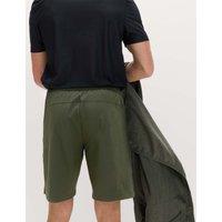 Goodmove Regular Fit Stretch 9 inch Sports Shorts Dark Khaki