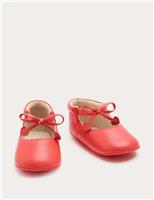 Baby Heart Strap Pram Shoes (0-18 Months)