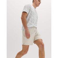 Goodmove Regular Fit 7 Inch Stretch Sports Shorts Medium Beige
