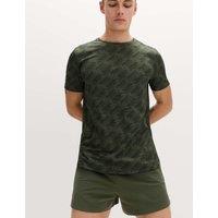 Goodmove Elasticated Waist Stretch 3 Inch Sports Shorts Dark Khaki