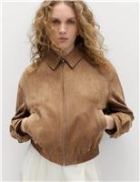 Suedette Harrington Jacket