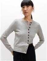 Air-Yarn Crew Neck Short Cardigan