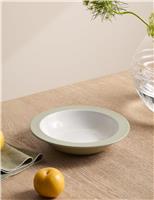 M&S X Kelly Hoppen Contrast Pasta Bowl Green Mix