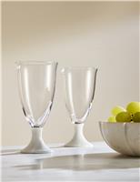 Set of 2 Footed Wine Glasses