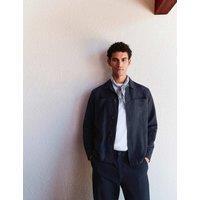 M&S Linen Rich Overshirt Dark Navy