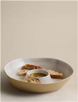 Reactive Glaze Picnic Chip & Dip Bowl