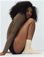 2pk All Over Lurex Crew Socks