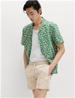 Pure Cotton Embroidered Short Sleeve Shirt