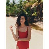 M&S Cami Scoop Neck Swimsuit Lacquer Red