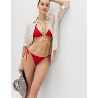 M&S Tie Side Bikini Bottoms Lacquer Red