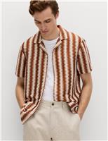 Regular Fit Cotton Blend Short Sleeve Shirt