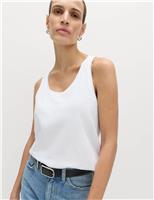 Pure Cotton Scoop Neck Top