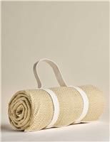 Boho Herringbone Foldaway Picnic Blanket