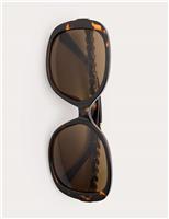 Round Chain Detail Sunglasses