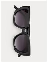 M&S Square Buckle Aviator Sunglasses Black