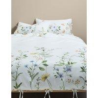M&S Pure Cotton Spring Meadow Bedding Set Green Mix