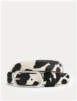 Cow Print Waist Belt