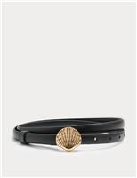 Shell Buckle Waist Belt