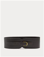 Leather Extra Wide Waist Belt