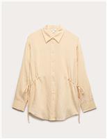 M&S Drawcord Collared Shirt Yellow Mix
