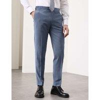 Autograph Tailored Fit Wool Blend Hopsack Suit Trousers Dark Airforce