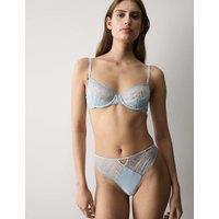 Autograph Florence Embroidery Quarter Cup Balcony Bra (A-E) Light Blue