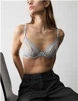Florence Embroidery Wired Plunge Bra (A-E)