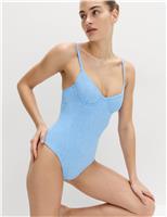 Textured Wired Swimsuit (A-DD)
