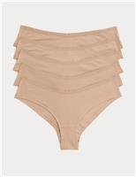 M&S 5 Pack Cotton Modal Hipster Knickers Rose Quartz