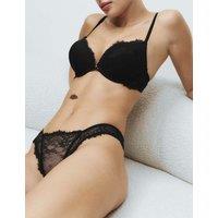 M&S Lace & Mesh Miami Knickers Black