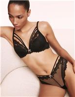 Magda Embroidery Wired Plunge Bra A-E