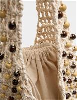 Macrame Beaded Shoulder Bag