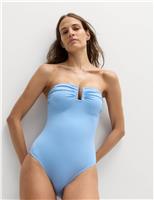 M&S Padded U-Notch Swimsuit Hyacinth